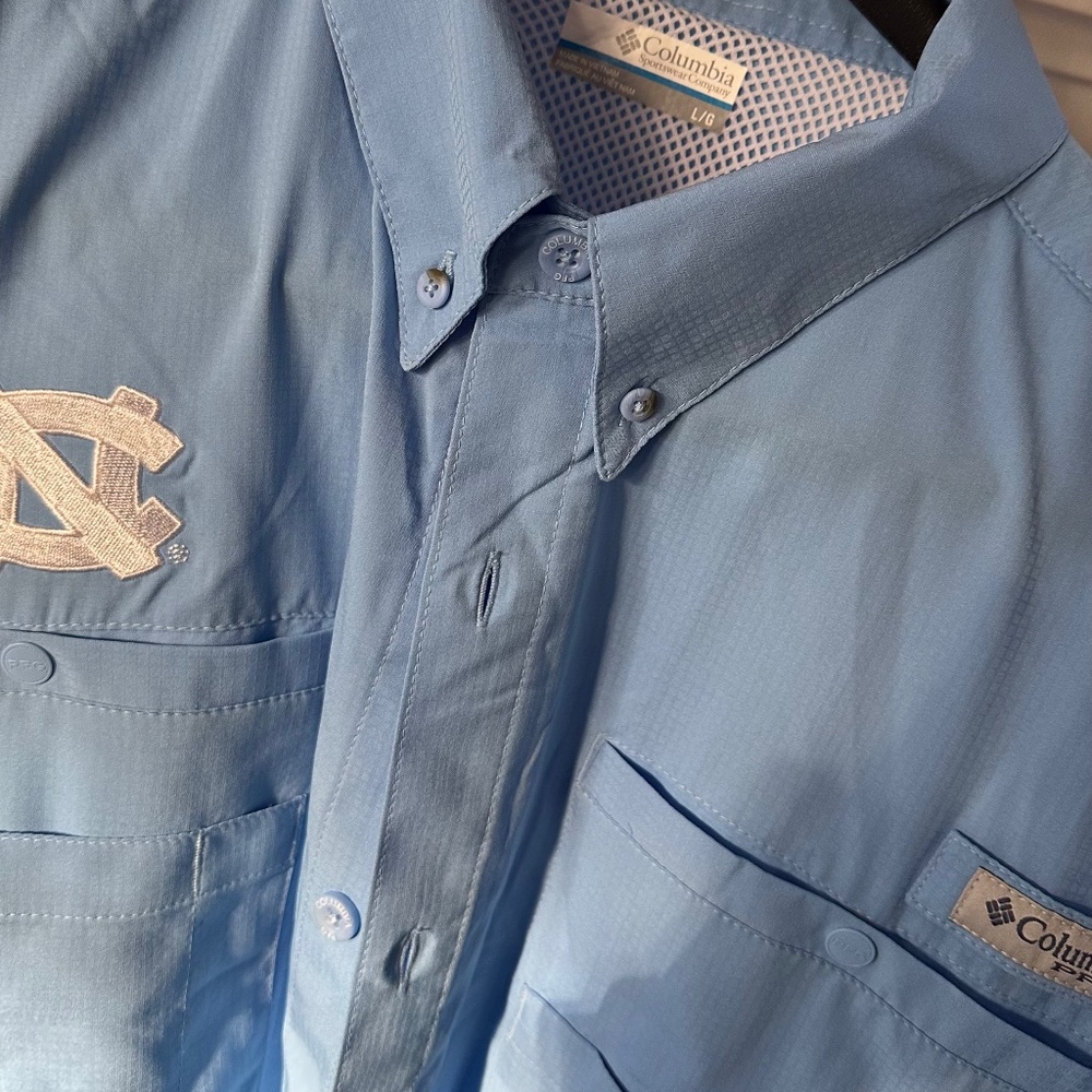 Columbia UPF 40 shirt with UNC logo